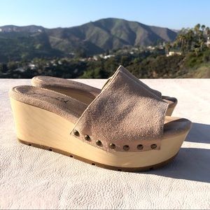 Splendid Platform Mules | Suede & Wood